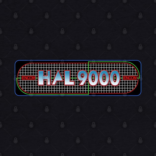 HAL9000 - TRON Video Game Marquee by RetroZest